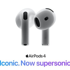 Technical Details of Apple AirPods 4 with Active Noise Cancellation Audio Technology Custom high-excursion Apple driver Custom high dynamic range amplifier Active Noise Cancellation Adaptive Audio Transparency Mode Conversation Awareness Voice Isolation Vent system for pressure equalization Personalized Spatial Audio with dynamic head tracking Adaptive EQ Sensors Dual beamforming microphones Inward-facing microphone Optical in-ear sensor Motion-detecting accelerometer Speech-detecting accelerometer Force sensor Chip Apple H2 headphone chip Controls Press once to play or pause media 1 Press to answer a call or mute or unmute Press twice to end a call twice Press  to skip forward Three times Press to skip back Press and hold for Siri Say “Hey Siri” or just “Siri” to do things like play a song, make a call, or get directions Dust Sweat and Water Resistant Dust, sweat, and water resistant (IP54): AirPods 4 and charging case Size and Weight AirPods Height: 1.19 inches (30.2 mm) Width: 0.72 inch (18.3 mm) Depth: 0.71 inch (18.1 mm) Weight: 0.15 ounce (4.3 grams) Charging Case Height: 1.82 inches (46.2 mm) Width: 1.97 inch (50.1 mm) Depth: 0.83 inch (21.2 mm) Weight: 1.22 ounce (34.7 grams) Charging Case Works with USB‑C connector Battery AirPods 4 with Active Noise Cancellation Up to 4 hours of listening time on a single charge with Active Noise Cancellation or Transparency mode enabled Up to 5 hours of listening time with a single charge Up to 4.5 hours of talk time with a single charge AirPods 4 with Active Noise Cancellation and Charging Case (USB-C) Up to 20 hours of listening time with Active Noise Cancellation enabled Up to 30 hours of listening time with noise control off Up to 20 hours of talk time 5 minutes in the case provides 1 hour of listening time or around 45 minutes of talk time