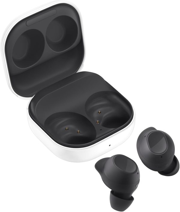 Samsung Galaxy Buds FE are designed for ultimate comfort and style. Featuring a sleek, ergonomic design, these wireless earbuds fit snugly in your ears, ensuring a secure and comfortable fit for long listening sessions. The new clear charging case adds a modern look to the overall aesthetic
