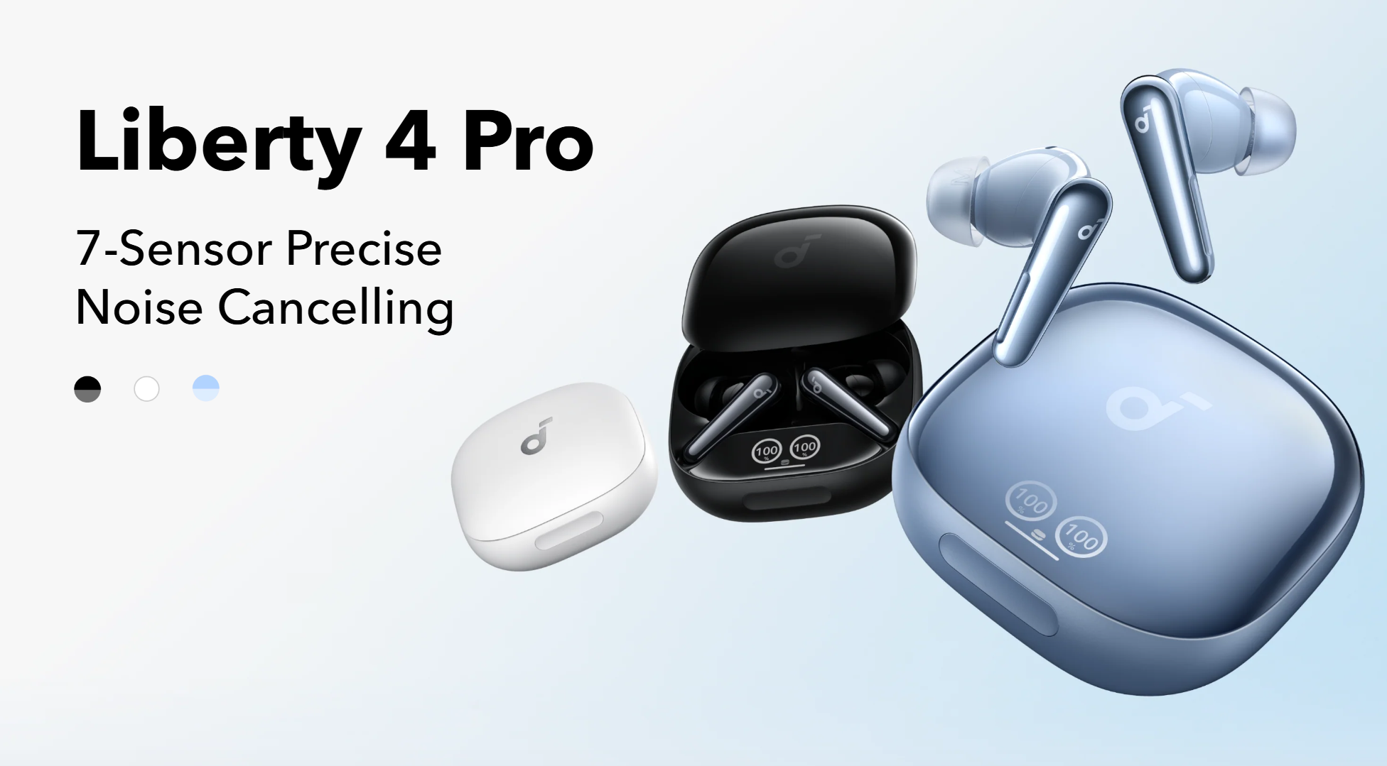 Anker Soundcore Liberty 4 Pro Noise Cancelling True-Wireless Earbuds boasts unparalleled noise cancellation with a 7-sensor system and Adaptive ANC 2.0, providing 3x stronger noise reduction that adapts to your environment in real time. Studio-level audio is delivered through ACAA coaxial dual drivers, while super-fast charging provides 4 hours of playtime in just 5 minutes, totaling up to 40 hours with the case. Crystal-clear calls are ensured by a 6-mic system with AI noise reduction and wind noise suppression.
