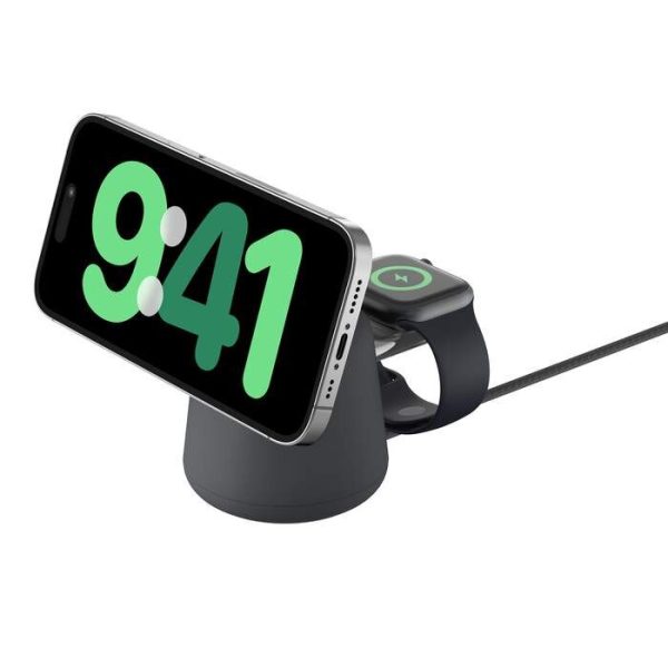 Belkin BoostCharge Pro 2-in-1 Wireless Charging Dock with MagSafe 15W