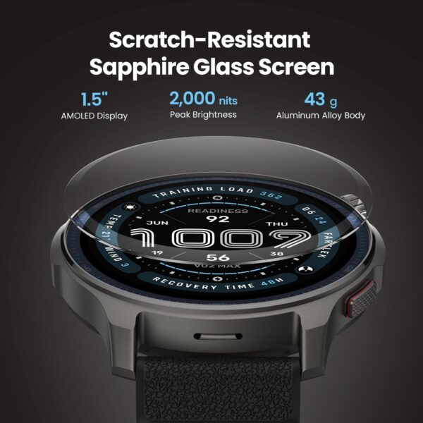 Amazfit Balance 2 SmartWatch: Master Your Fitness, Unleash Your Potential The Amazfit Balance 2 Smartwatch a cutting-edge engineered for serious fitness enthusiasts and individuals who demand comprehensive health monitoring. It prioritizes precision in tracking diverse activities and delivers robust recovery insights, especially when synergized with the optional Helio Strap. Built for unwavering durability, this device features pro-grade waterproofing and military-grade endurance, making it a reliable companion for any challenge. Seamless integration with the Zepp App ensures insightful data analysis and personalized health optimization.