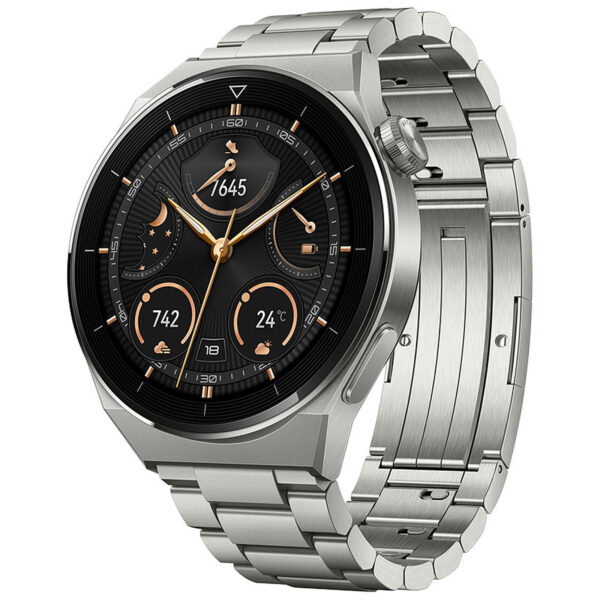 The HUAWEI GT 3 Pro Titanium is an emblem of sophistication and advanced technology, designed for discerning individuals who demand both style and substance from their wearable. Crafted from premium materials and packed with cutting-edge health, fitness, and smart features, this smartwatch elevates your daily life and empowers your adventurous spirit.