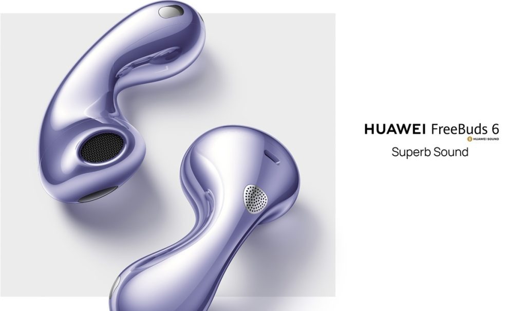 Huawei FreeBuds 6 open-fit earbuds:

The Huawei FreeBuds 6 are advanced open-fit true wireless earbuds designed to deliver exceptional audio quality, effective noise cancellation, and smart functionalities, all within a comfortable and ergonomic design.