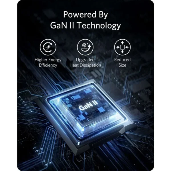 Power up to three devices at once with the Anker Powerport 65W 3in1 USB-C-Charger. This ultra-compact GaN II charger delivers a powerful 65W output, making it the only charger you need for your phone, tablet, and USB-C notebook.