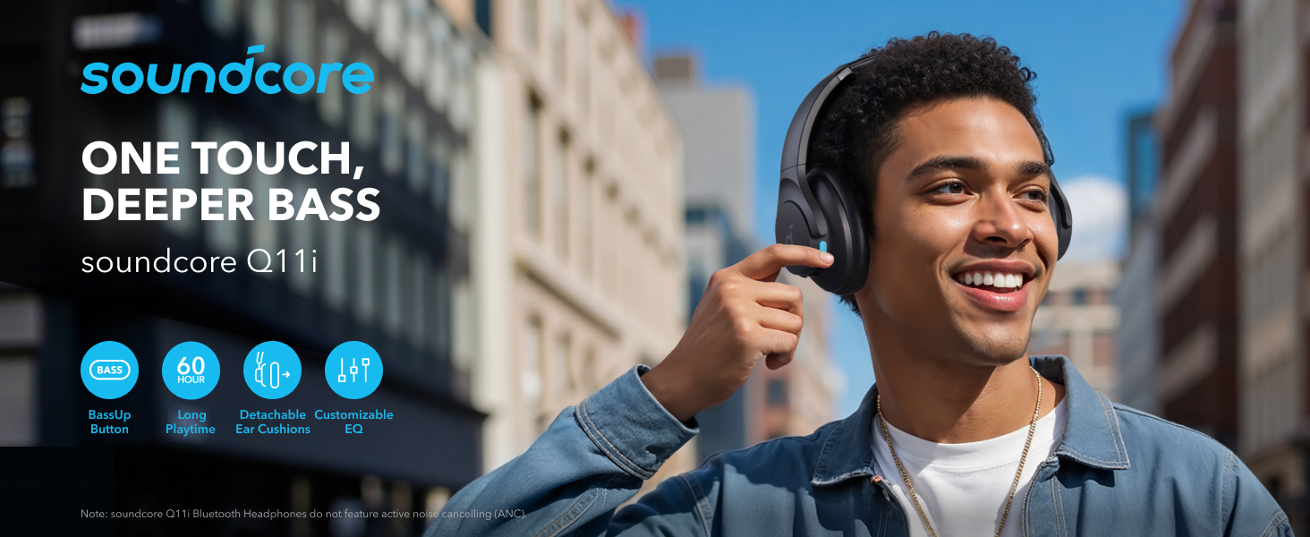 Experience Uninterrupted Sound with Anker Soundcore Q11i Wireless Over-Ear-Headphones