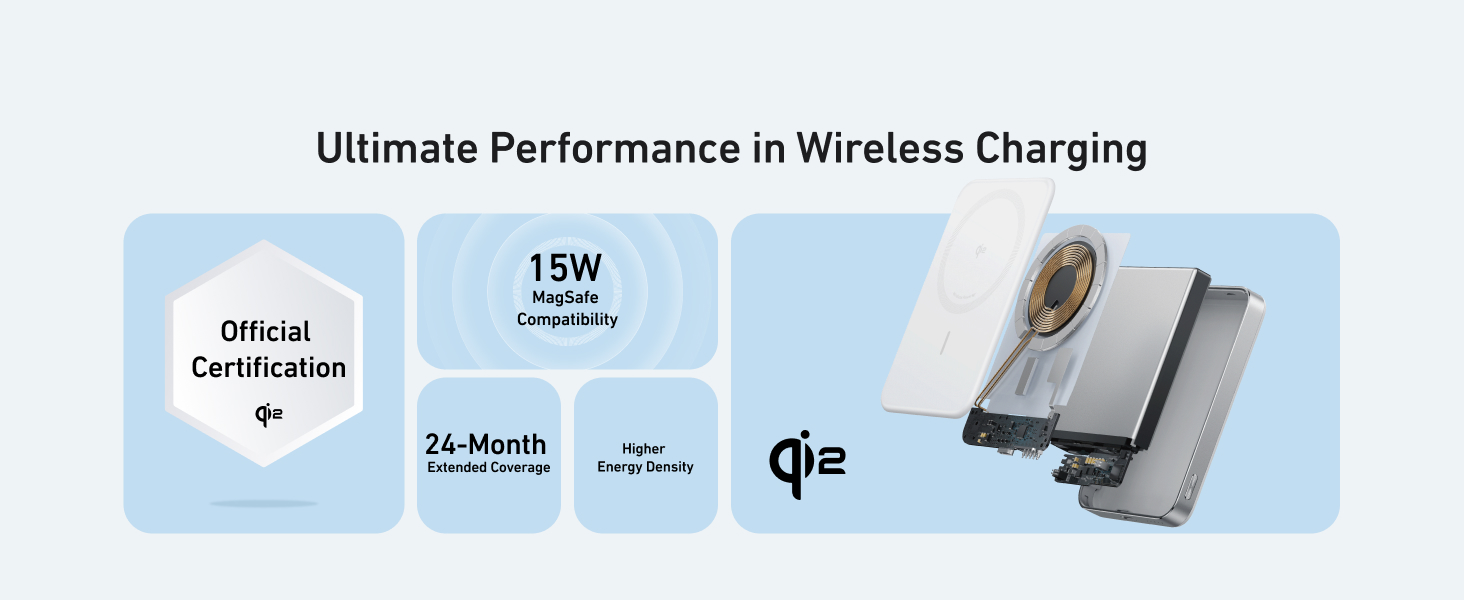Charging Reimagined | Anker Ultra-Slim Magnetic-Power-Bank 10k :Experience the next evolution of portable charging with the Anker MagGo Power Bank (10K, Slim). This isn't just a power bank; it's a seamless extension of your iPhone, designed to deliver efficient and secure power on the go
