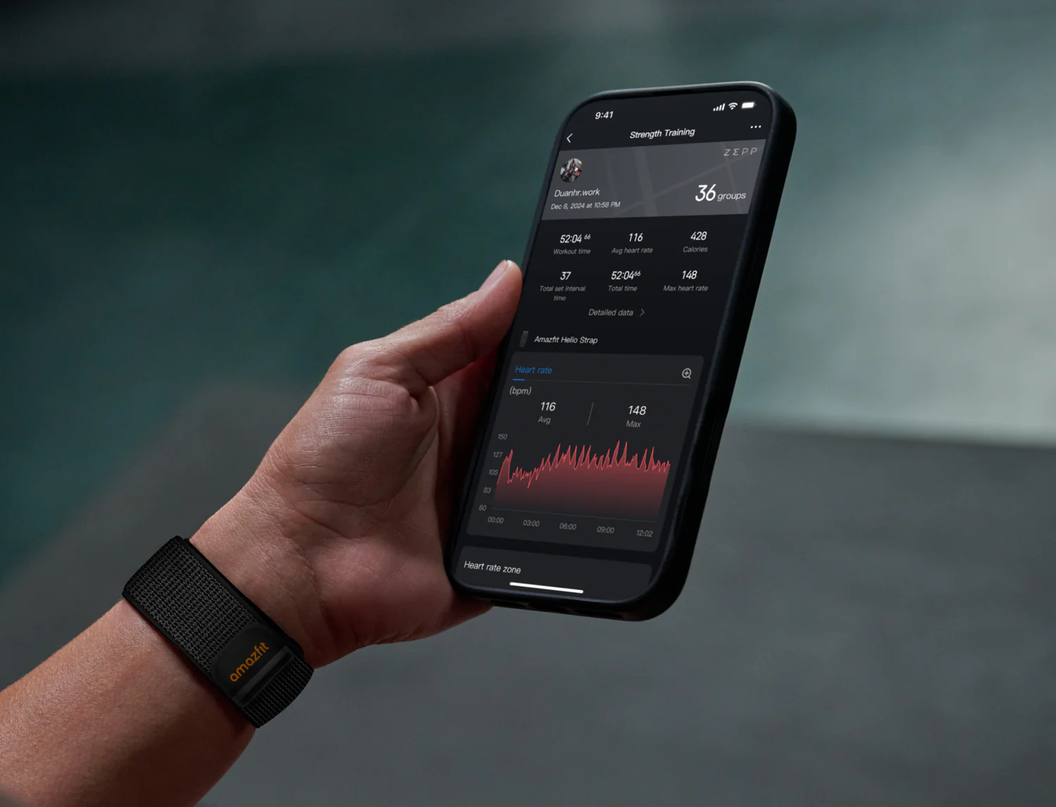 Amazfit Helio Strap Black Price in Pakistan